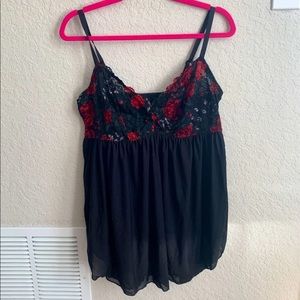 NWT Torrid black floral babydoll size 1